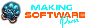 Logotipo horizontal de Making Software Puma